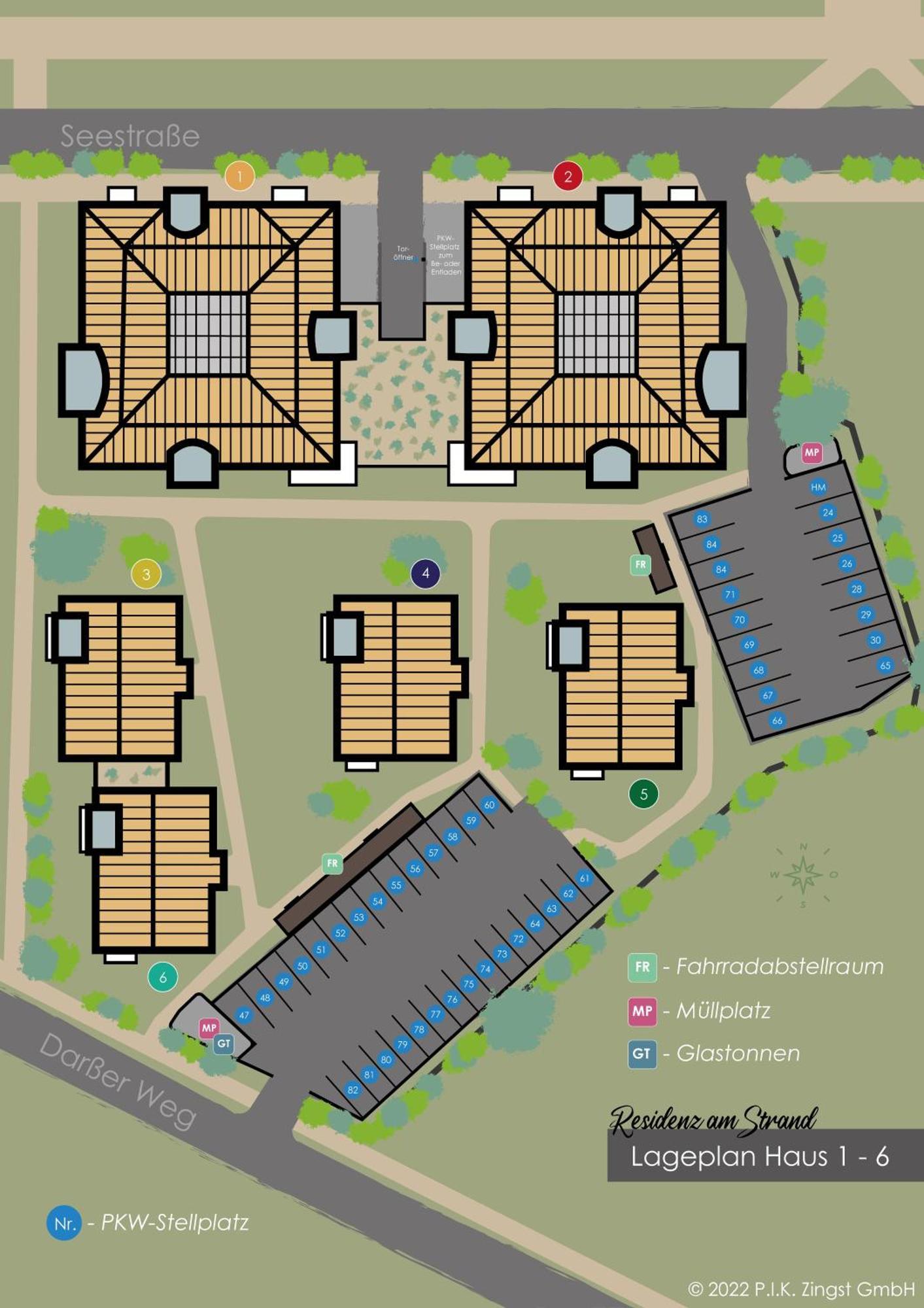 Residenz Am Strand Wohnung 2-43 Цингст Экстерьер фото